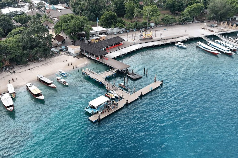 Cảng Padang Bai Bali, nơi xuất phát tàu cao tốc đi đảo Gili